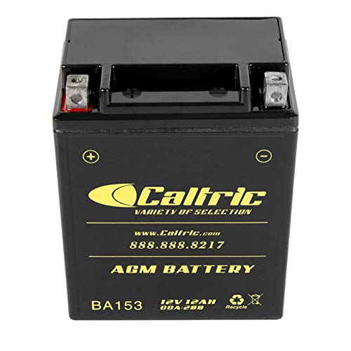 Caltric Agm Battery Compatible With Polaris Classic 550 2002 2003 2004 2005 2006 #TOP3