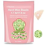 Hard Wax Beads - 1.1lb/17.6oz Wax beads for Hair Removal on Sensitive Skin, At-Home Waxing Refill for Brazilian Bikini Line,Body,Facial
