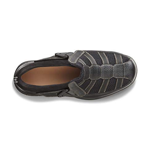 Dr. Comfort Edward X Double Depth Mens Walking Shoes-Leather and Mesh Stretchable Diabetic Shoes for Men3