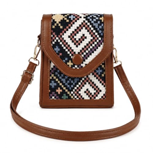 Image of PALAY Women Sling Bag Girls Stylish Pu Leather Crossbody Bag For Girls, Sling Phone Bag Double Layer Daily Bag With Detachable Shoulder Belt Small Sling Zipper Bag, Girls Gift - 1