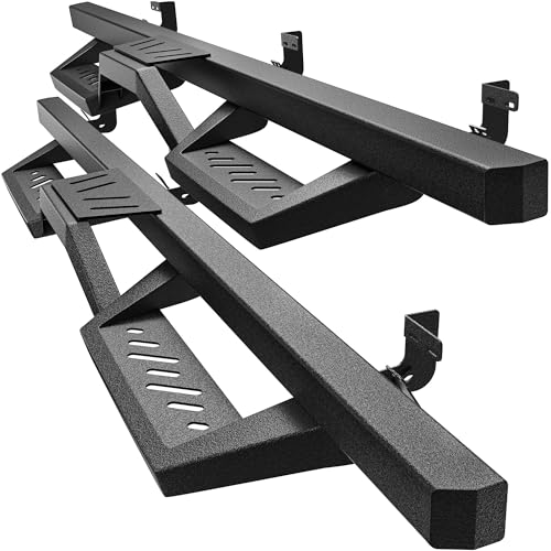 AUTOSAVER88 Running Boards Two Stairs Compatible with 2009-2018 RAM...