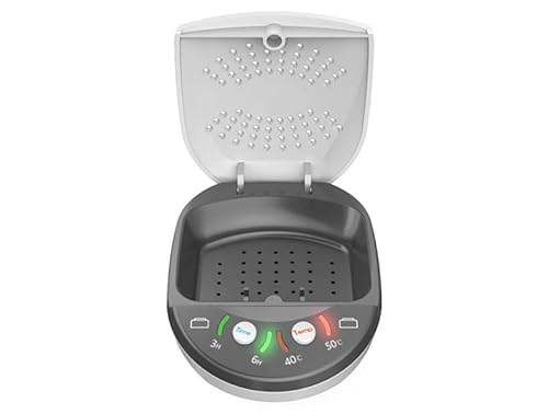 乾燥ケース 乾燥機 補聴器用 乾燥剤不要 USB充電 2段階温度制御 40°C 50°C 2モードタイマー設定 3時間 6時間 湿気取り