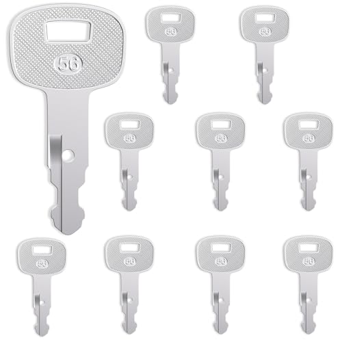 10Pcs 459A Ignition Starter Keys Kubota Excavator Key Replacement Compatible with Kubota SSV & SVL Skid Steer Loaders Kubota Tractor Loader Backhoes Kubota U Series Excavators Kubota Wheel Loaders