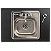 Ozark River Portable Sinks Premier 1D, Deep Stainless Sink Basin-Laminate Countertop-Maple Laminate, Self Contained Sink, Portable Sink with Hot Water, Portable Sink Hand Wash Station