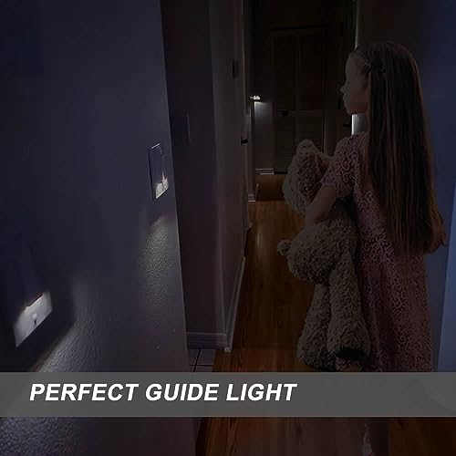 4Pack SOZULAMP Illuminated Light Switch-Esay to Install,No Neutral Wire,Single-Pole Paddle Rocker Lightswitch with Night Light,15Amp 120/277Volt,Glossy White - Thumbnail 2