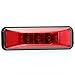 2pcs 3.9 inches 3 Leds Truck Trailer 12V Led Front Rear LED Side Marker Lights Indicator Lamp Rock Light for Truck Trailer Boats,Sealed and Waterproof, Surface Mounted Installation, 2 Red