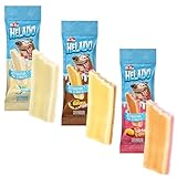 Schecker Hundesnack - HELADO Hunde Kau EIS - Bananen Split - 30 Minuten kühlen oder einfrieren - fertig! - Hundeeis - 5 Stück