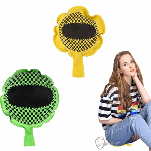 Rakiuty Pupskissen,Furzkissen,Furzkissen Pupskissen Pups,Pupskissen Kinder,Selbstaufblasend Pupskisse,Lustige furz Prank Scherzartikel Party,2 Stück (Grün+Gelb)