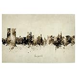 artboxONE Poster 30x20 cm Städte Marseille France Skyline 
