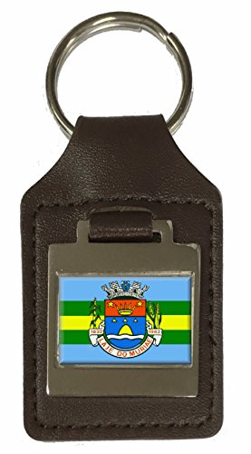 Porte-clés en cuir gravé Laje Do Muriae Rio de Janeiro durable