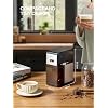 Electric Burr Coffee Grinder, Reemix Automatic Flat Burr Coffee for French Press, Drip Coffee and Espresso, Adjustable Burr Mill, Black+Silver