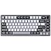 YUNZII B75 Teclado Mecánico,75% Teclado Hot Swappable,Teclado de Juego con Knob,RGB Backlit Gasket Gaming Teclado con Double-Shot PBT Keycaps,Cherry Profile (Dark Grey, Cocoa Cream v2 Switch)