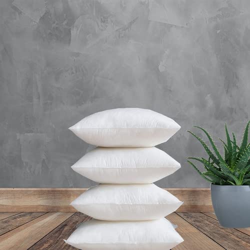 Kit 4 Enchimentos Para Almofada Refil 45x45cm De Fibra Siliconada