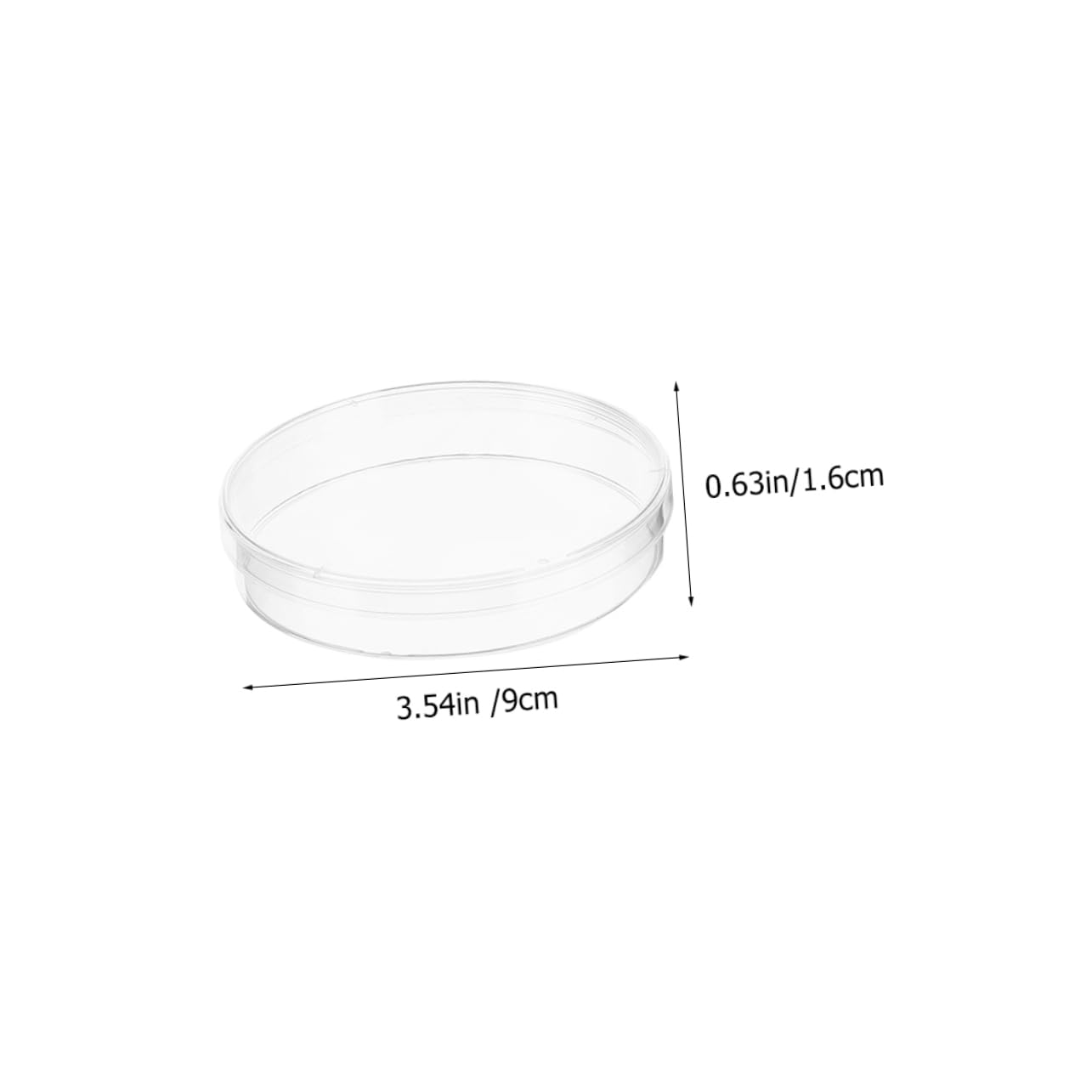 iplusmile 50piezas Placas De Cultivo Celular Transparentes De Plástico Para Laboratorio Para Experimentos Científicos y Análisis Investigación