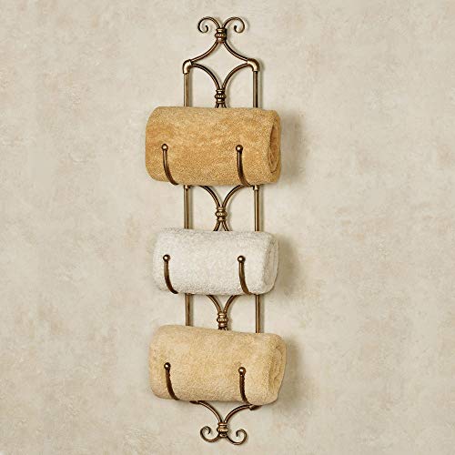 Touch of Class Bain Wall Mount Rack Gold