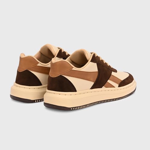 Image of Centrino Colorful Sneakers for Man | Shoes for Men Stylish | Casual Lightweight Lace-Up Canvas Walking Shoes | Cushioned Insole | Breathable Comfortable Anti-Skid | Trendy Colorblock Mens Shoes Daily (9588)