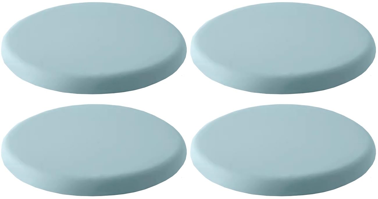 Chaises de bar plus confortables avec le lot de 4 sièges ronds Cush bleu clair 35 cm