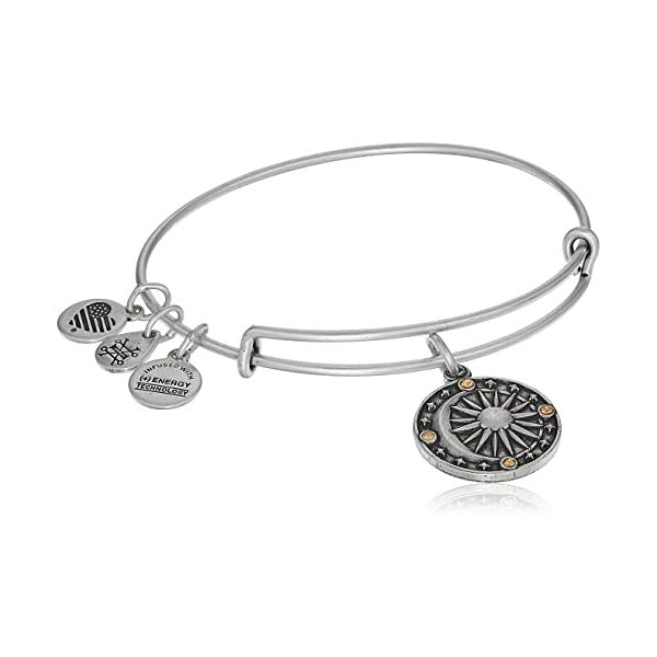 Alex-and-ANI-Cosmic-Balance-II-Expandable Alex and Ani Blueprint Expandable Bangle for Women, Cosmic Balance II Charm, Rafaelian Silver Finish, 2 to 3.5 in