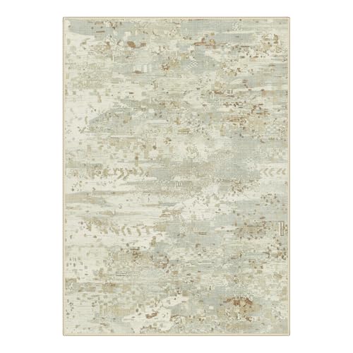 Image of BEIMO Area Rugs 5x7 for Living Room Bedroom, Modern Abstract Machine Washable Rug, Large Soft Low Pile Floor Carpet with Non Slip Backing for Dining Room, Beige