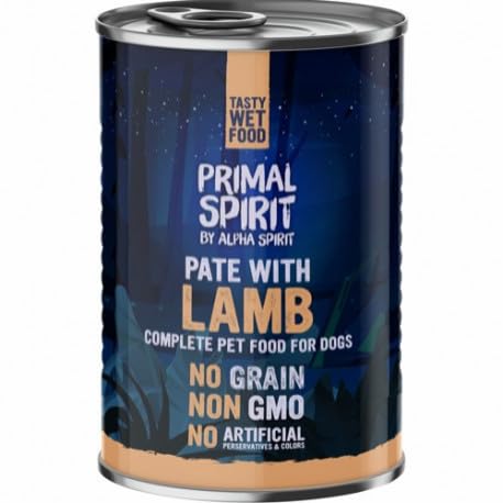 Primal Spirit Dog Lamb Tin 24 x 400 g
