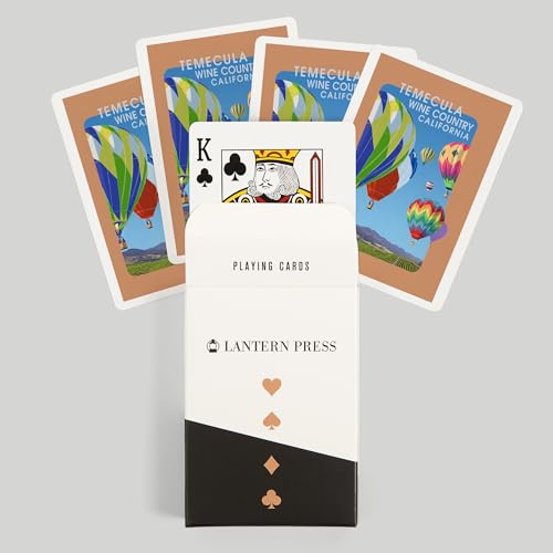 Baraja de cartas Lantern Press Temecula Poker 52 cartas miniatura 6