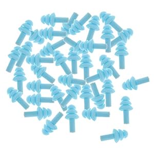 Colcolo 20 paar oordopjes met siliconen ruisonderdrukking vliegtuig oordopjes – blauw