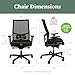 HON Ignition 2.0 Mid Back Task Chair, Advanced Synchro-Tilt Control, Office Chair with Lumbar Support, Height and Width Adjustable Arms, Black Frame, Black