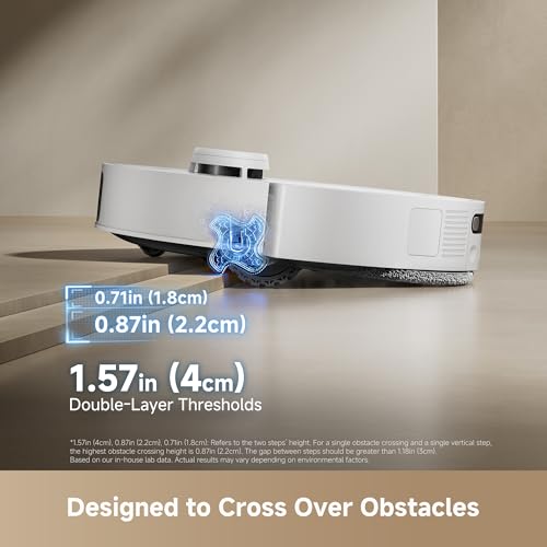 Image of DREAME L60 Ultra PE Robot Vacuum and Mop, 30,000Pa Suction, Self-Cleaning,Corner-to-Edge Deep Cleaning, Detangling Brush, Obstacle Avoidance and 360 Navigation, White