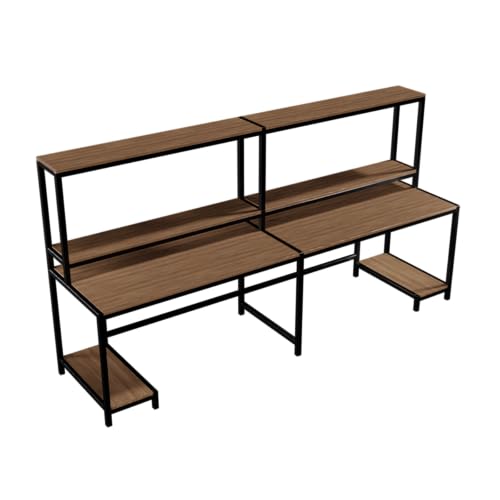 Image of Riyan Luxiwood Ember Computer Table in Engineering Wood for Home & Office, Simple Style Desk, Scratch Resistance Surface.