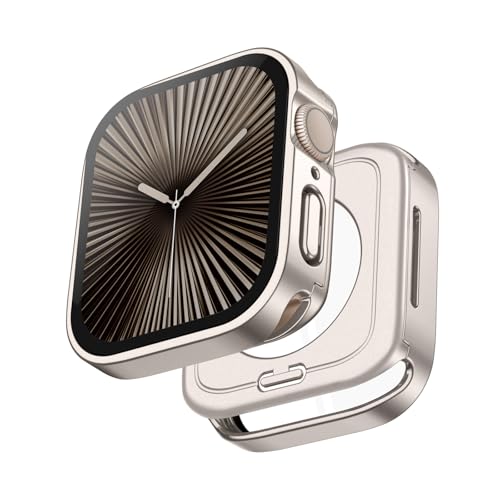 SuitisbestAAbvEHb` h Jo[ Ήf Series SE3 SE2 SE 6 5 4 40mm 2-in-1 Apple Watch PC P[X 9H GbWfUC for ӃEHb`Jo[40mm ϏՌ 