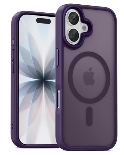 Image of UNBREAKcable Magnetic for iPhone 17 Case 6.3-Inch, Compatible with MagSafe, Full Camera Protection, Built-in Magnetic Ring, Drop Protection Shockproof Slim Phone Cover - Dark Purple