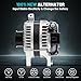 Farrme 11295 Car Alternators Fit for Chrysler Town & Country Alternator 08-10, for Dodge Grand Caravan Alternator 08-10, for Jeep Wrangler Alternator 09-11 Replacement Alternators 11243, 04801304AA