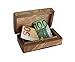 Budawi Holzkiste Holzbox Trickbox Geschenkbox aus Holz Geld Schachtel mit Trick zum Öffnen