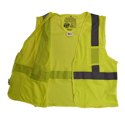 Radians Sv25-2Zgm-L Economy Class 2 Fire Retardant Vest With Zipper Closure, Large, Green #TOP4