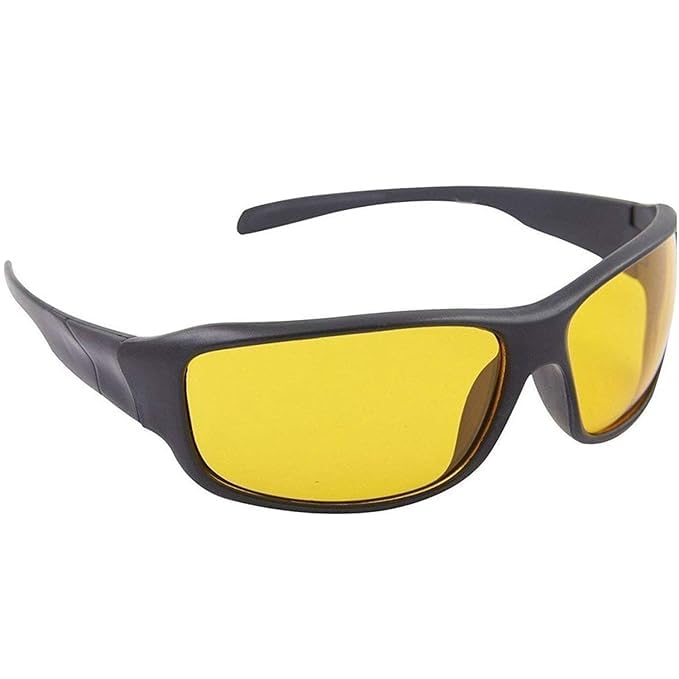 urooj Poly carbonate UV Protected Aviator Night Vision Sunglasses for Driving (Yellow)-picture-39