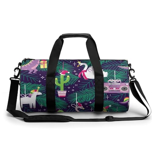 Sac de gym flamant rose dinosaure grand sac week-end de voyage