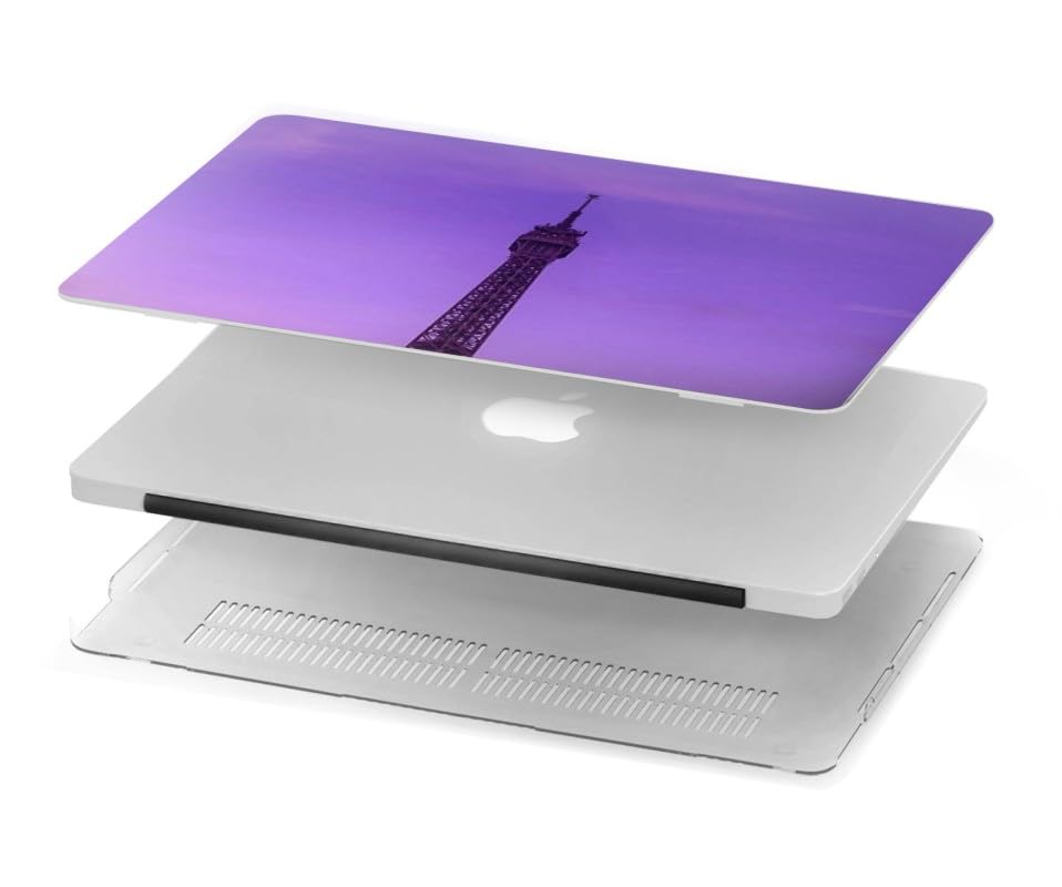 Evitez les rayures sur votre Mac avec la coque MacBook Pro 14 Eiffel Paris Sunset