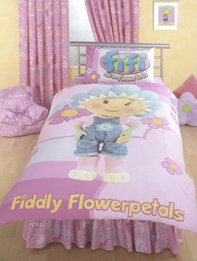 Pink Fifi And The Flowertots Curtains 54" Drop