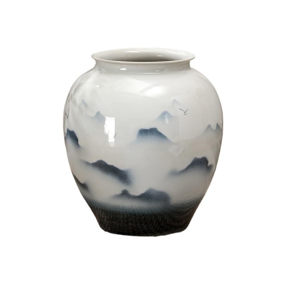 HLHLOP777 Flower Pot Chinese Jingdezhen Ceramic Flowerpot, Oversized Floor Ceiling Flower Arrangement Tree Planting Living Room Decoration Plant Pot House Plants, Succulents, Flowers