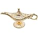 AVESON Classic Vintage Collectable Rare Legend Aladdin Magic Genie Costume Lamp Home Table Decoration & Gift, Golden White