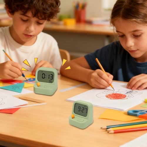 Reloj digital para mesilla de noche que elimina el tictac molesto en dormitorios infantiles 4