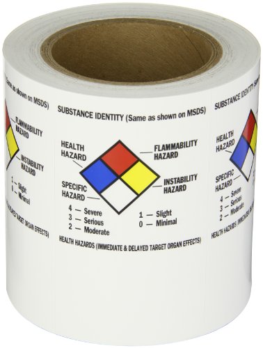 Étiquettes vierges pour conteneur Brady 99195 en lot de 500 pièces