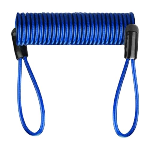 Gmokluytw Helmets Lock Cable | Disc Lock Cable For All Kinds Of Locks | Security Steel Wire Spring Reminder Rope For Scooter Motorcycle Motorbike Vehicle Baggage Helmets Lock