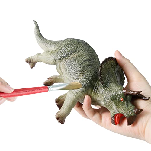 Recur Jumbo 3Pcs Jurassic Dinosaur Figure Toys - 25” Spinosaurus Realistic Figurines For Kids Action Model Plastic Hand-Painted Design Replica Collector Gift Presents For 3-5 Years Old Kid Toddlers #TOP4