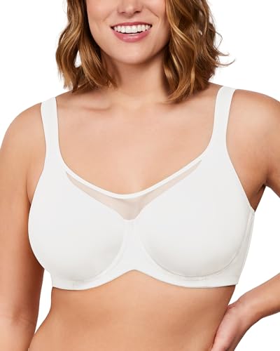 Image of HSIA Minimizer Bras for Women Plus Size, Full Coverage Coolcomfort T Shirt Unlined Bra with Underwire for Heavy Breast