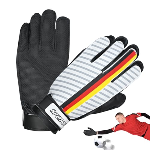 Guantes de portero de fútbol – 1 par de guantes de portero de fútbol para adultos, absorción de golpes, equipo de entrenamiento de fútbol para ligas, torneos Matchese