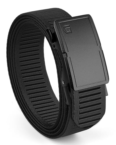 FAIRWIN Tactical Belt Men 1.5 Stretch Work Belt with Precision Tracking System & Quick-Release Automatic Buckle
