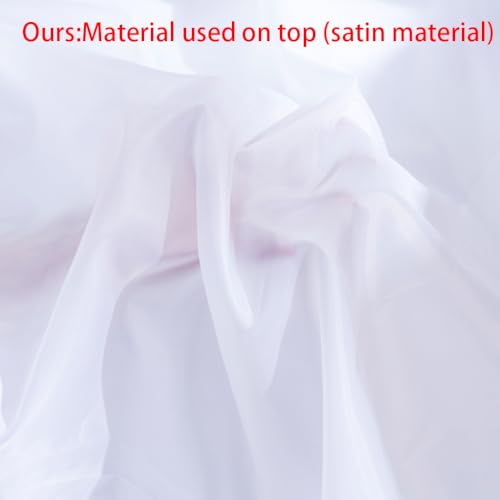 Elegante Dosel de mosquitera para Camas Individuales, llenas, Reinas, Camas King Adultos, Adolescentes, niños y niñas - Elegante diseño de 4 Esquinas para la máxima protección White Ki