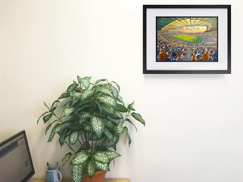 Impresión A4 de Murrayfield: decora tu despacho con el diseño de la Unión de Rugby de Escocia 1