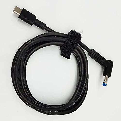 Image of WISTAR USB C to 4.5mm Laptop Charging Cable Adapter Male Type C to Right Angle DC 4.5 x 3.0mm Converter 1.M 65W PD Power Charger Supply Extension Cord for Stream 11 13 14 15 Pavilion Spectre